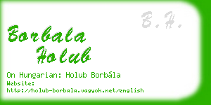 borbala holub business card